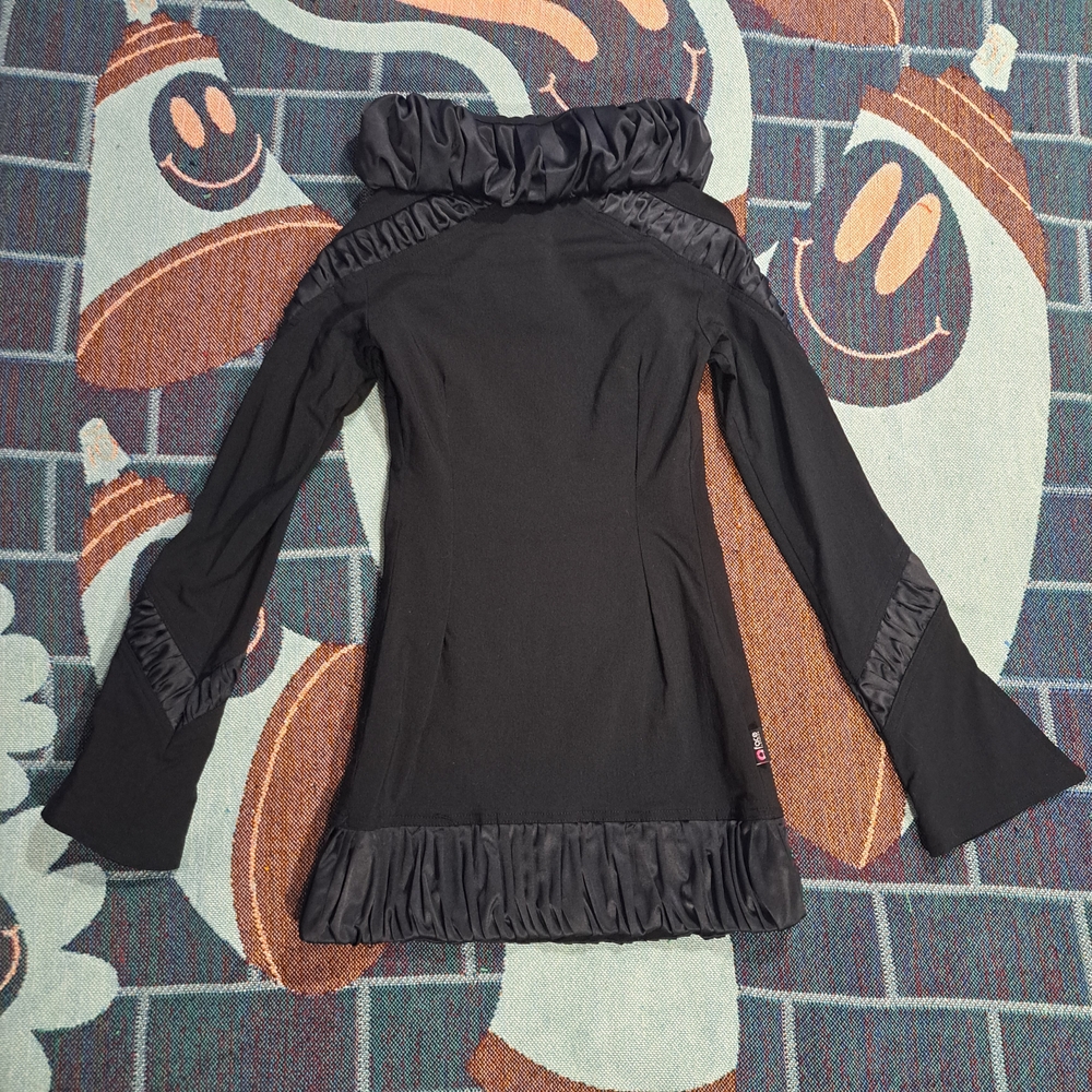 🌈SATIN RUCHED DETAIL TUNIC TOP-S - Picture 4 of 7